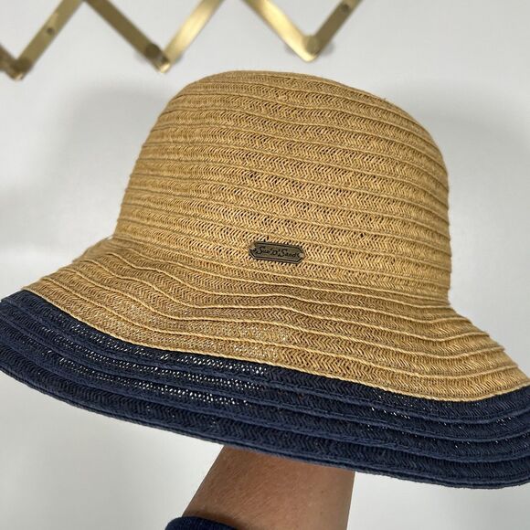 Sun n Sand Headwear Straw Raffia Hat with Bow Adjustable Coastal Beach Resort - Picture 4 of 7